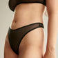 Sheer High Leg Thong Panty Blush The Mesh Black-1
