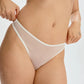 Sheer High-Leg Thong Blush The Mesh White-3