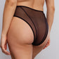 Sheer High-Waist Brief Panty Astrid Black | Blush Lingerie-1