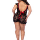 Sheer Lace Babydoll Mapale Midnights Captive-5