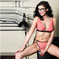 Sheer Lace Thong Panty Kostar Mon Amour Coral-2