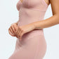 Sheer Mesh Lace Trim Slip Dress Blush Lotus Rosewater-2