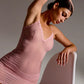 Sheer Mesh Lace Trim Slip Dress Blush Lotus Rosewater-4