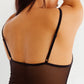 Sheer Mesh Stretch Bodysuit Blush The Mesh Black-2