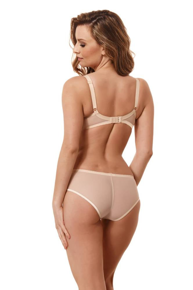 Sheer See Through Full Figure Bra Venice Beige-1