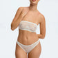 Sheer Stretch Lace High Leg Thong Blush Cascade White-3