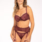 Sheer Mesh Lace Balconette Bra Caro-1