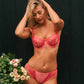 Sheer Mesh Tulle Embroidered Brief Panty Perla Coral-3