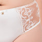 Sheer Mesh Tulle Embroidered Brief Panty Perla Ivory-3
