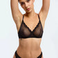 Sheer Mesh Underwire Bra Blush Lotus Black-3
