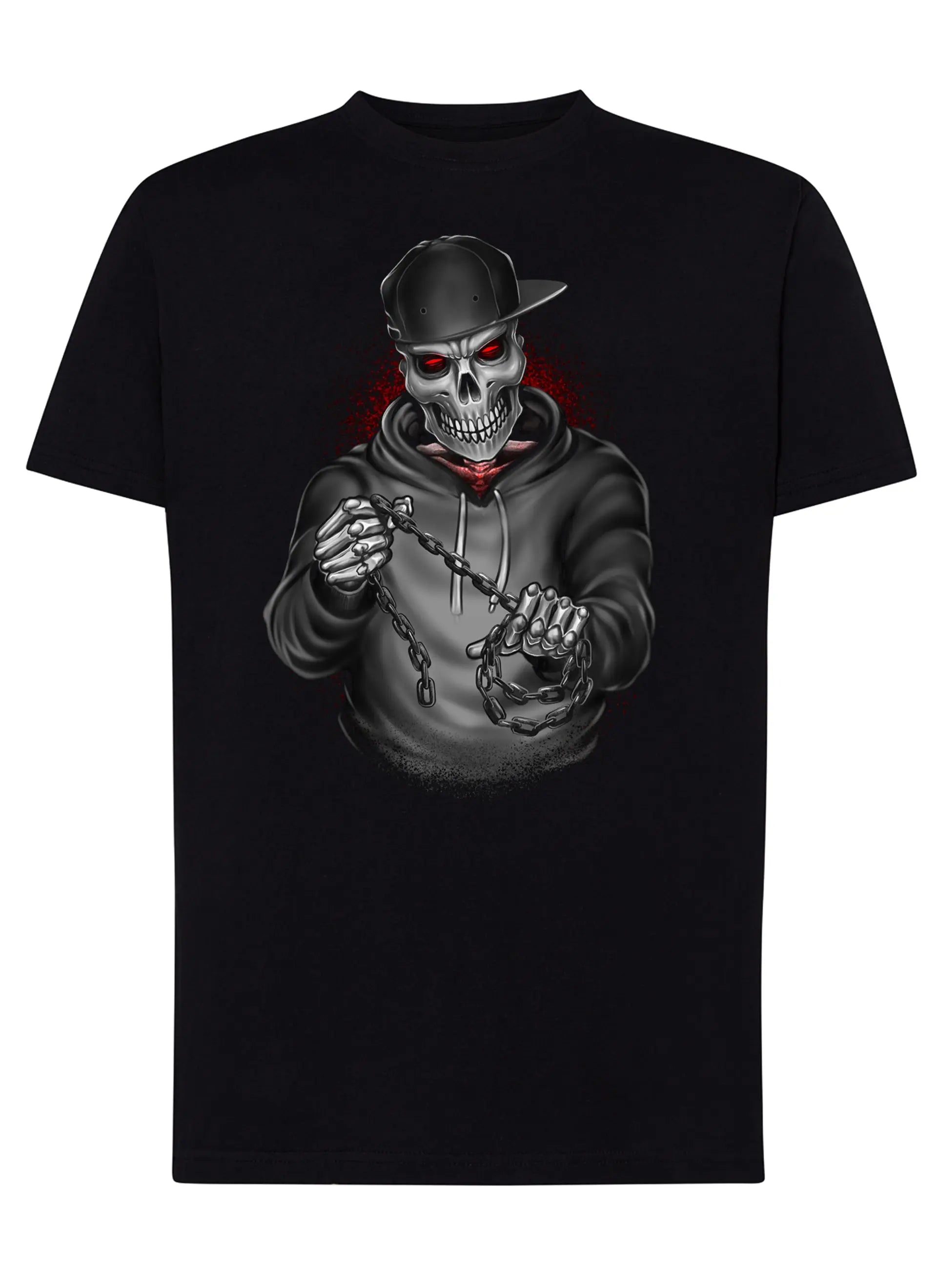 Skull Boy Tattoo 9049 T-shirt Urban Men Uomo 100% Cotone Pettinato JK STREET STYLE