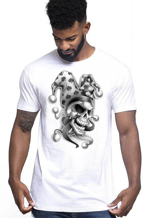 Skull Giolly Asso Tattoo 9004 T-shirt Urban Men Uomo 100% Cotone Pettinato JK STREET STYLE