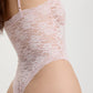 Soft Mesh Lace Bodysuit Blush Rosette Pink-4