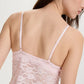 Sheer Lace Cami Blush Rosette Pink-1