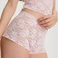 Soft Mesh Lace Shorts Blush Rosette Pink-2