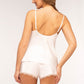 Soft Satin Camisole & Shorts Set Rosali-1