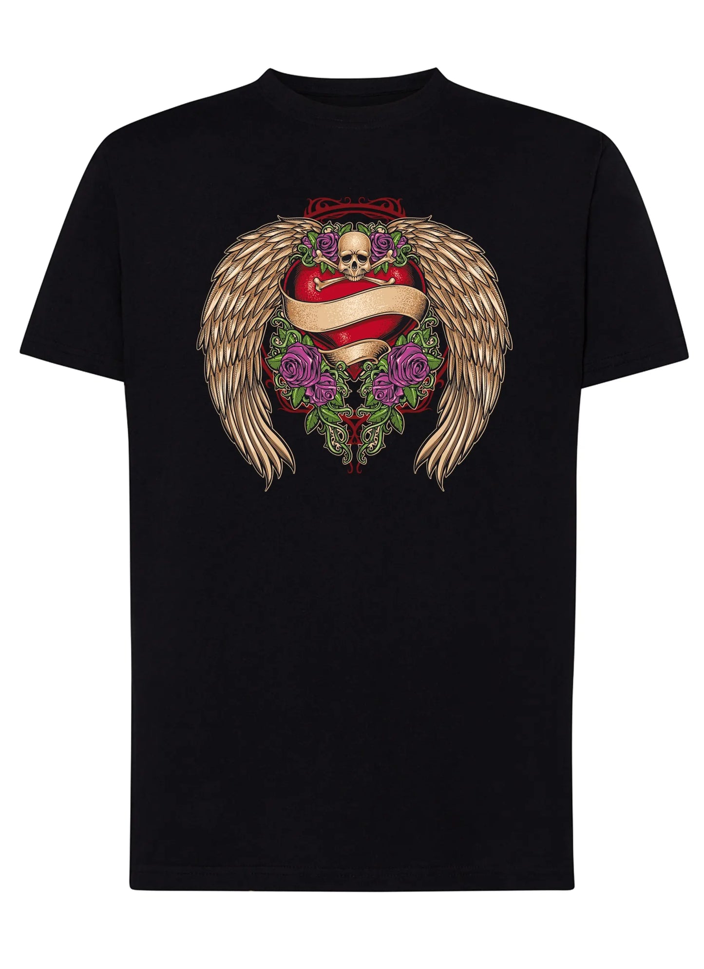 Steamp Punk Skull Tattoo 9054 T-shirt Urban Men Uomo 100% Cotone Pettinato JK STREET STYLE