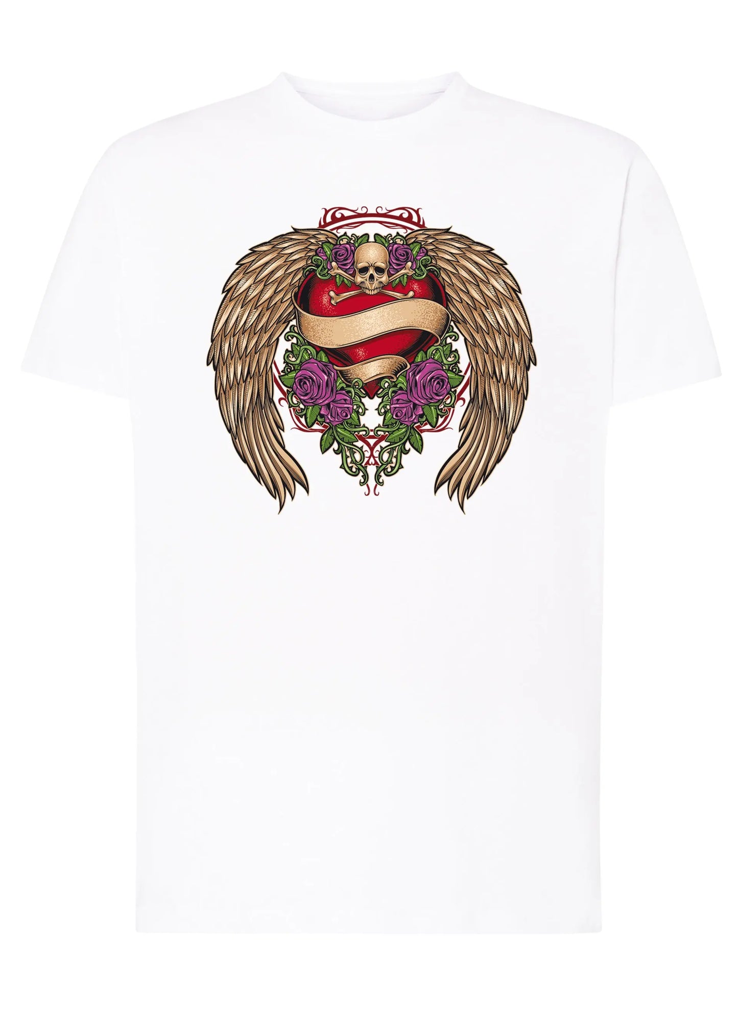 Steamp Punk Skull Tattoo 9054 T-shirt Urban Men Uomo 100% Cotone Pettinato JK STREET STYLE