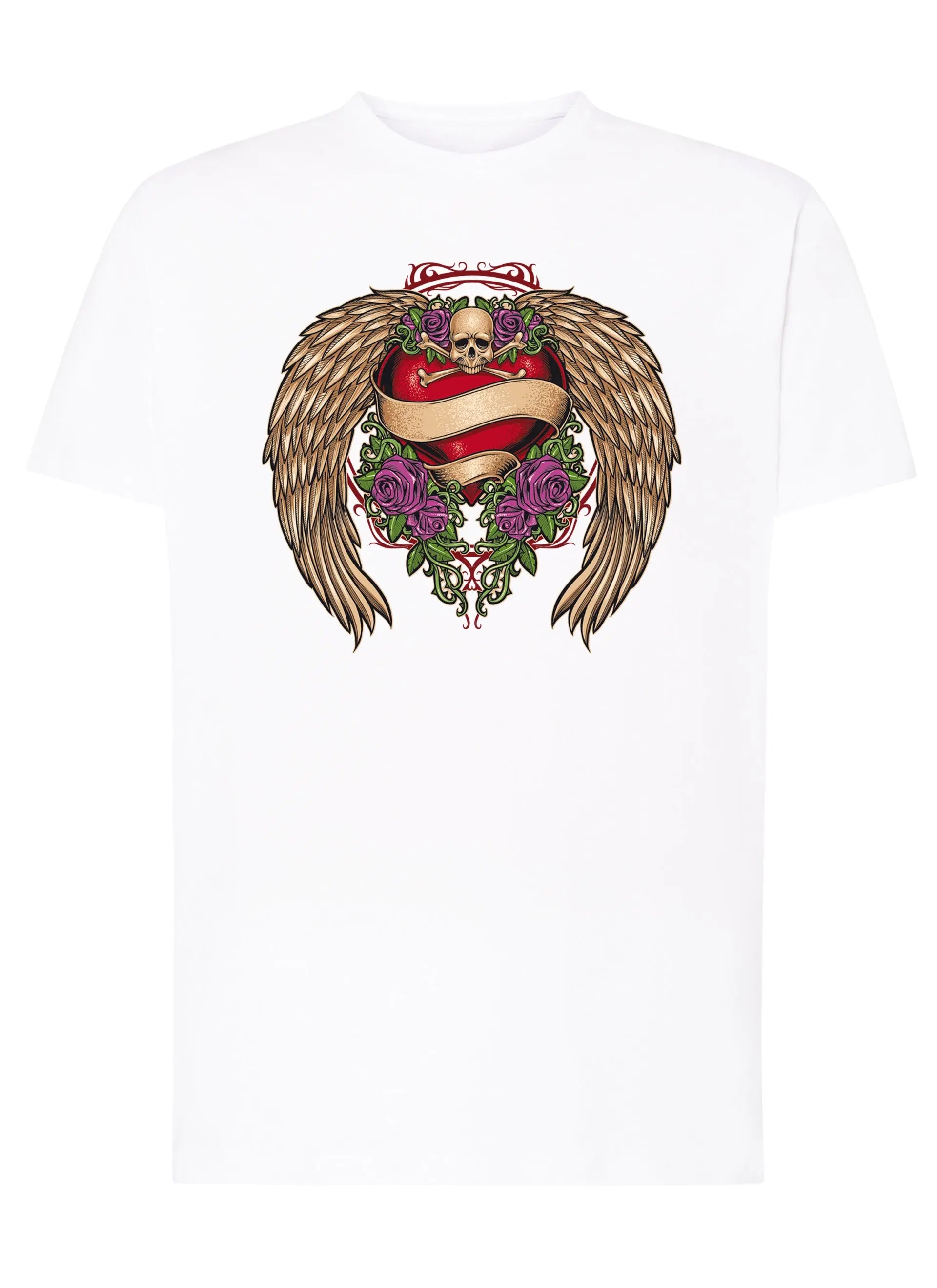 Steamp Punk Skull Tattoo 9054 T-shirt Urban Men Uomo 100% Cotone Pettinato JK STREET STYLE