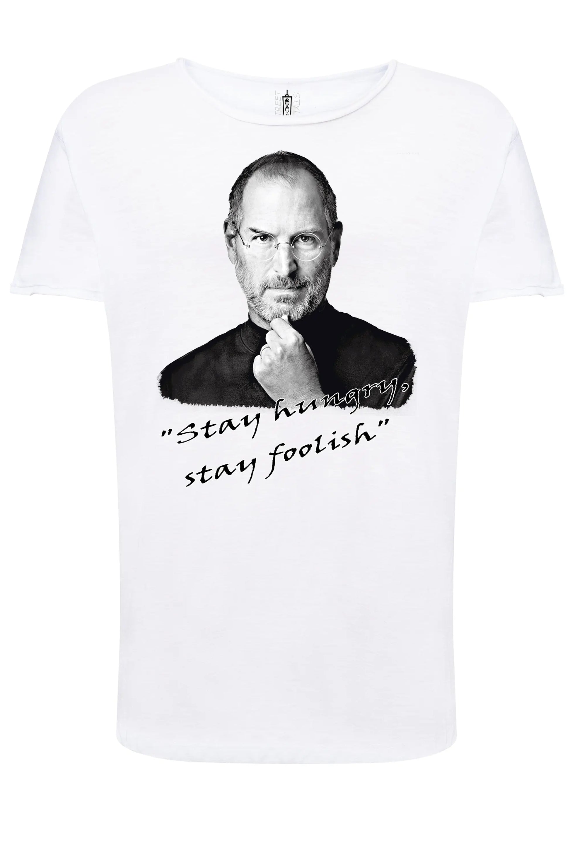 Steve Jobs The Legend Soggetto genio visionario  18-13 T-shirt Urban Slub Men Uomo 100% Cotone Fiammato JK STREET STYLE