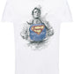 Superman Artistico Stilizzato Super Eroi  18-43 T-shirt Urban Slub Men Uomo 100% Cotone Fiammato JK STREET STYLE