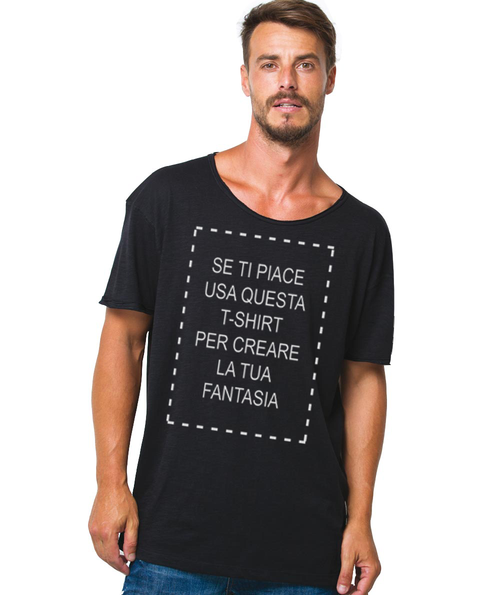 Personalizza questa T-shirt Urban Slub Men Uomo 100% Cotone Fiammato JK