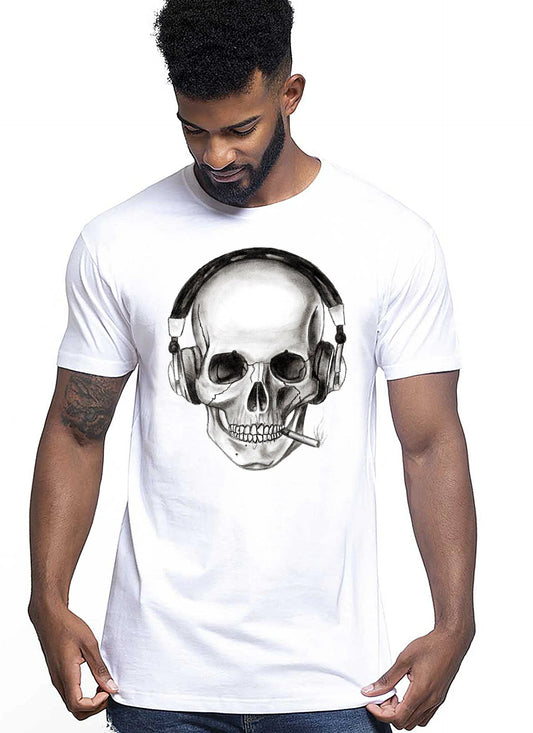 Tattoo Designs Skull Motor Tattoo 9062 T-shirt Urban Men Uomo 100% Cotone Pettinato JK STREET STYLE