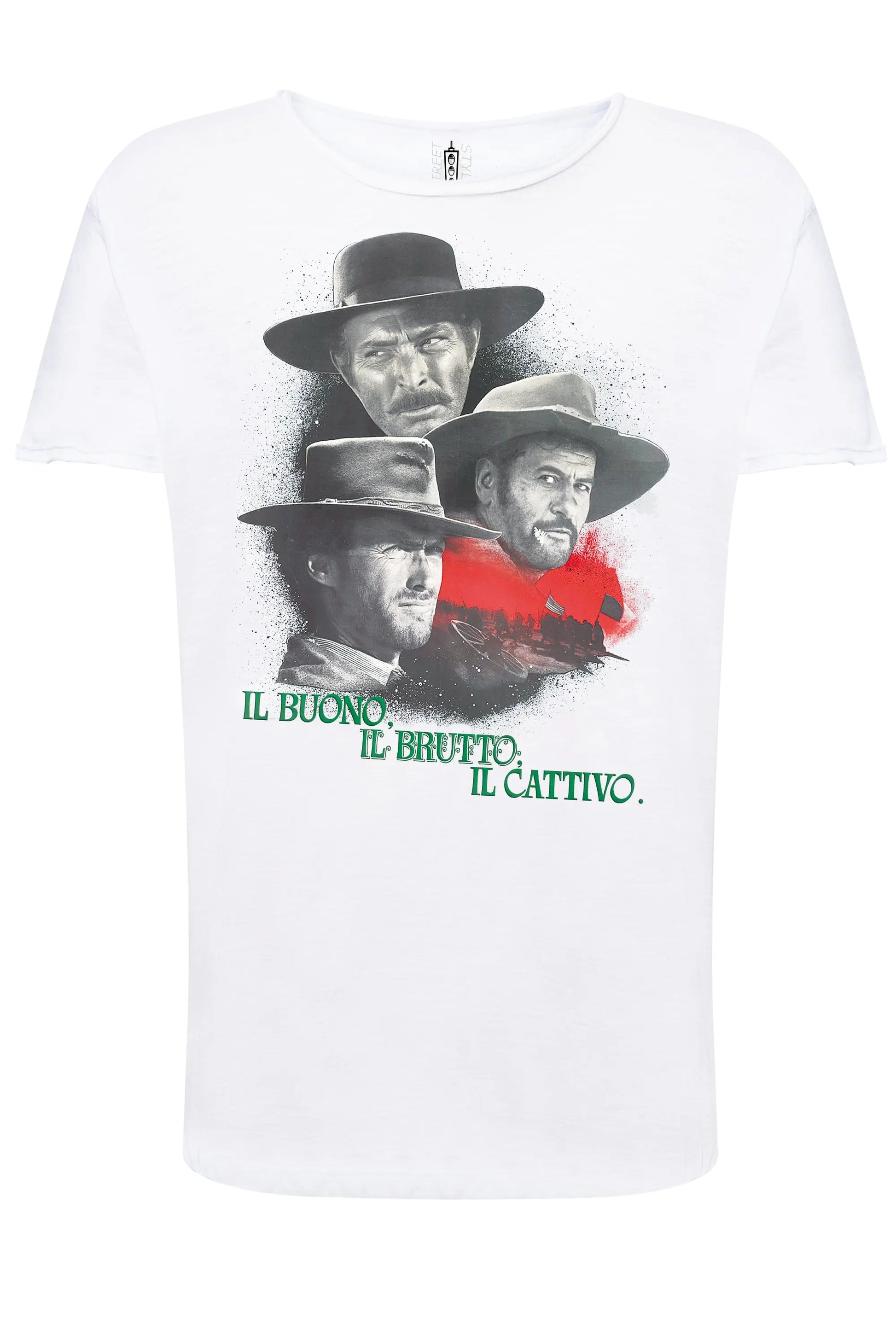 The Legend Il Bello il Brutto e il Cattivo Poster Soggetto Cinema Attori 18-80-2 T-shirt Urban Slub Men Uomo 100% Cotone Fiammato BS STREET STYLE