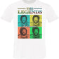 The Legends Quad Bud Spencer 18-70-9 T-Shirt Urban Men Uomo 100% Cotone Fiammato BS STREET STYLE