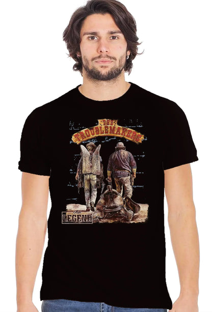 The Troublemakers Bud spencer e Terence hill 18-70-10-2 T-Shirt Urban Men Uomo 100% Cotone Fiammato BS - STREET STYLE