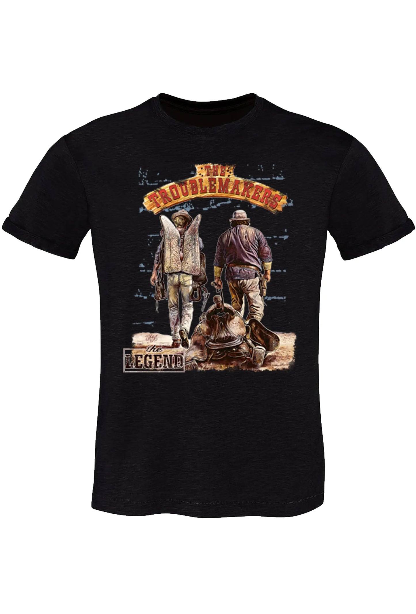 TheTroublemakers Bud spencer e Terence hill 18-70-10-2 T-Shirt Urban Men Uomo 100% Cotone Fiammato BS STREET STYLE