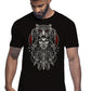 Tiger Hat Skull Motor Tattoo 9056 T-shirt Urban Men Uomo 100% Cotone Pettinato JK STREET STYLE