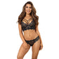 Sheer Lace Longline Plunge Bra Axami Sensations-4