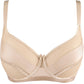 Soft Sheer Mesh Balconette Bra Axami Stripe Nude-2