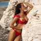 Flirty Ruche Sheer Peek-A-Boo Panty Axami Sweet Angel Red-4