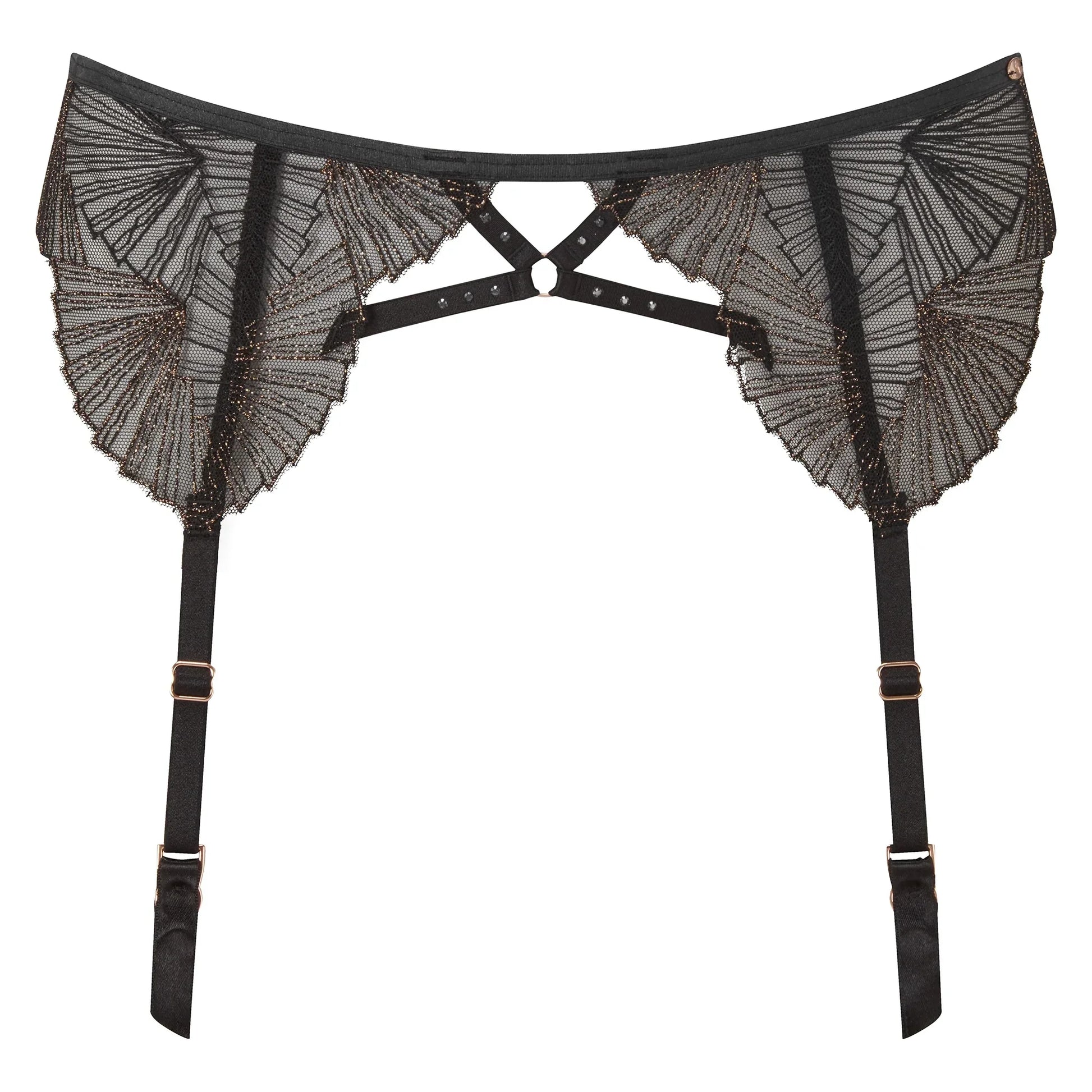 Gossard VIP Captivate Sheer Mesh Garter Belt - STREET STYLE