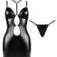Wetlook Cut-Out Mini Dress Beauty Night Eclipse-3