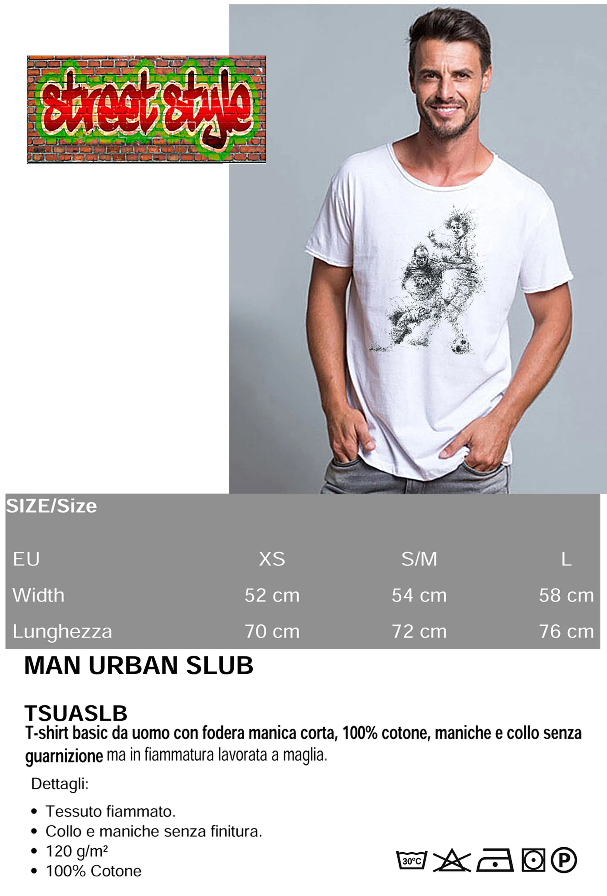 Zidan Color Artistico Stilizzato 18-58 T-shirt Urban Slub Men Uomo 100% Cotone Fiammato JK STREET STYLE