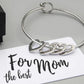 Love Bracelet Peach Heart Name Lettering Titanium Steel Bracelet-3