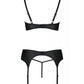 Sexy Open Cup Bra & Sheer Lace Garter String Set Passion Astrida-3
