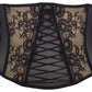 Sheer Lace-Up Waist Cincher Axami Peanut Tarte-2
