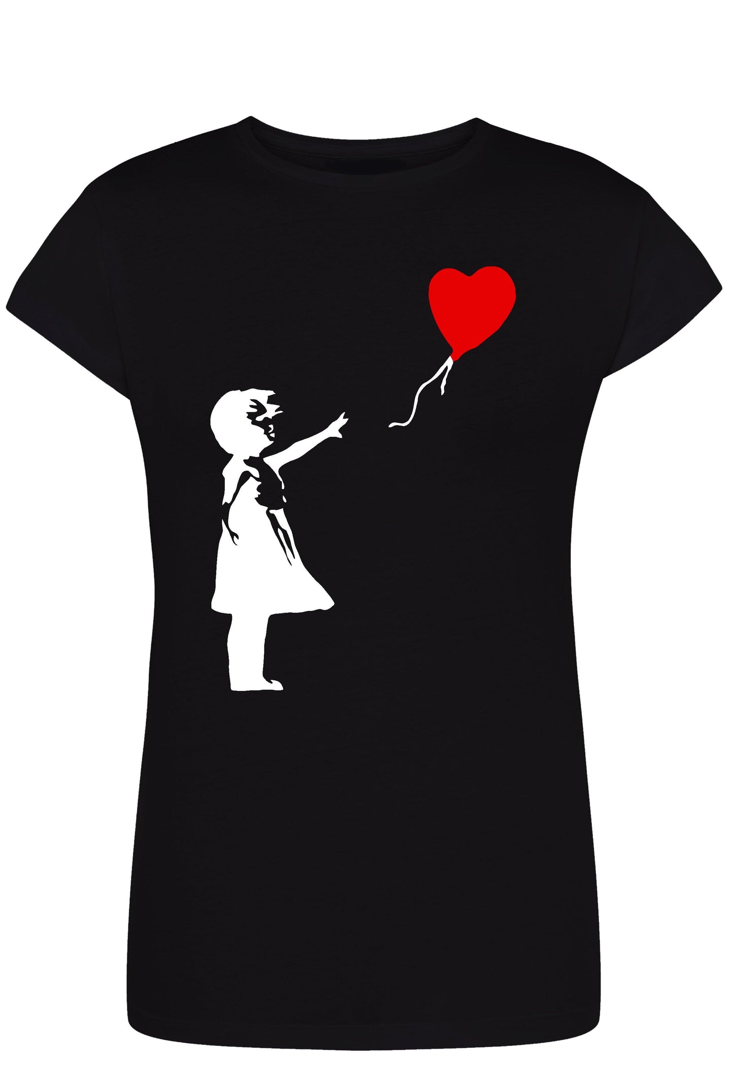 Bambina Banksy 3500 Lady T-Shirt Donna 100% Cotone Pettinato JK STREET STYLE