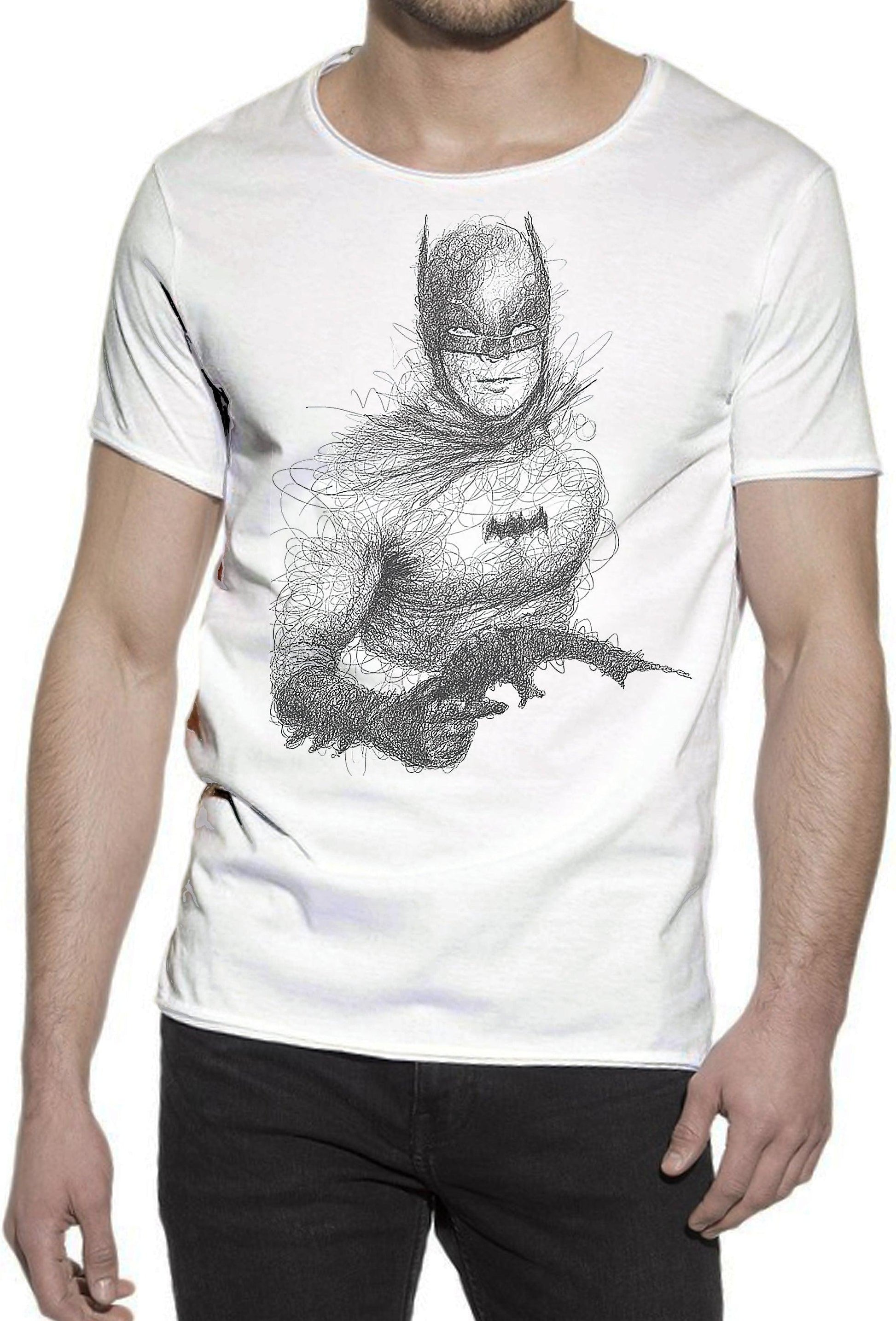 Batman Art.18-46 Urban Slub Men Uomo Fashion 100% Cotone Fiammato JK STREET STYLE