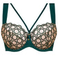 Sheer Mesh Tulle Tulip Seam Balconette Bra Boobie Emerald - STREET STYLE