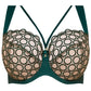 Sheer Mesh Tulle Tulip Seam Balconette Bra Boobie Emerald - STREET STYLE