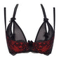 Axami Tamarillo Sorbet Sheer Peek-a-Boo Bra-4