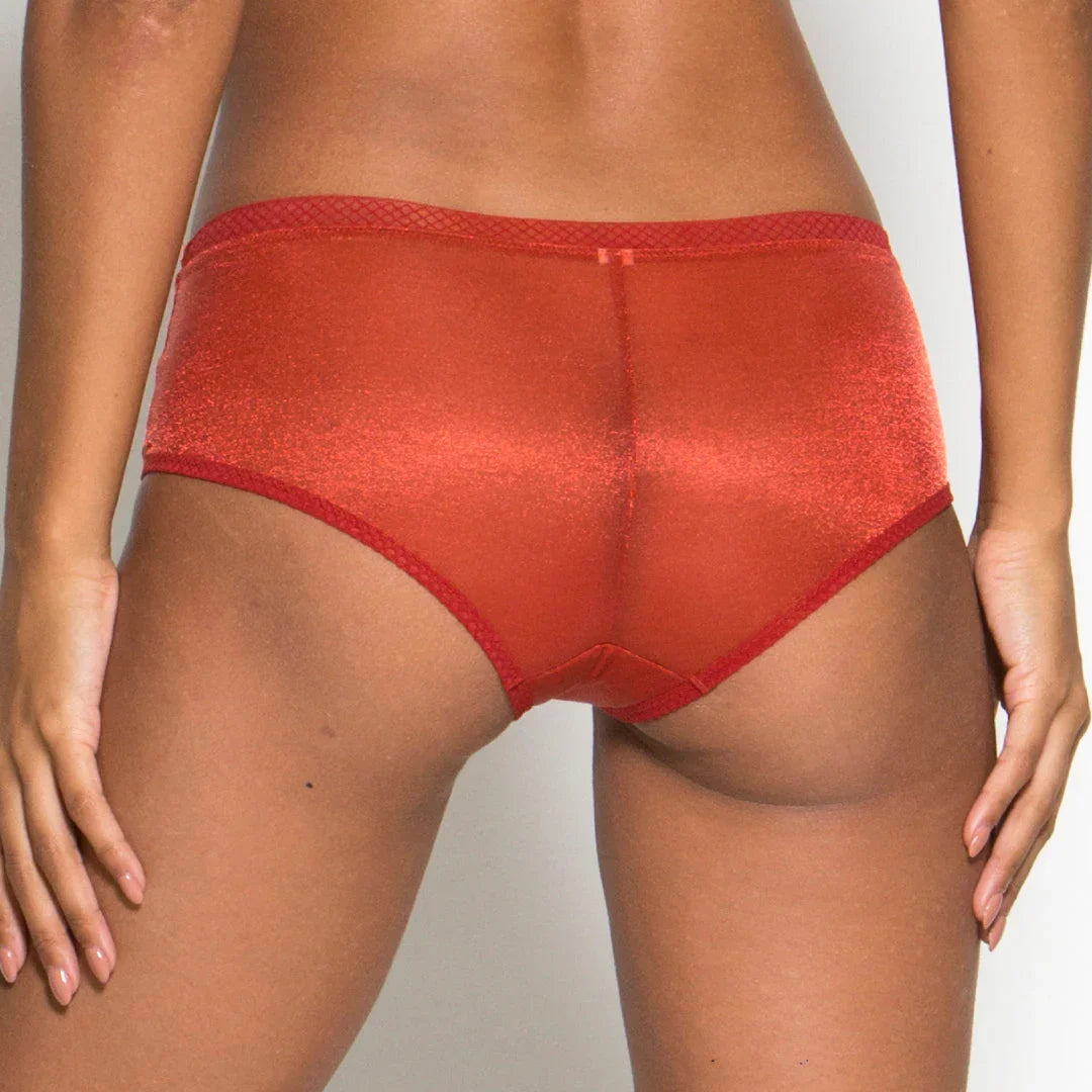 Sheer See Through Shorts Panty Gossard Glossies Cayenne - STREET STYLE