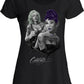 Celebrity Marilyn Monroe Audrey Hepburn Moda tattoo 9050-26 Urban Slub Lady Donna Cotone 100% Fiammato JK STREET STYLE