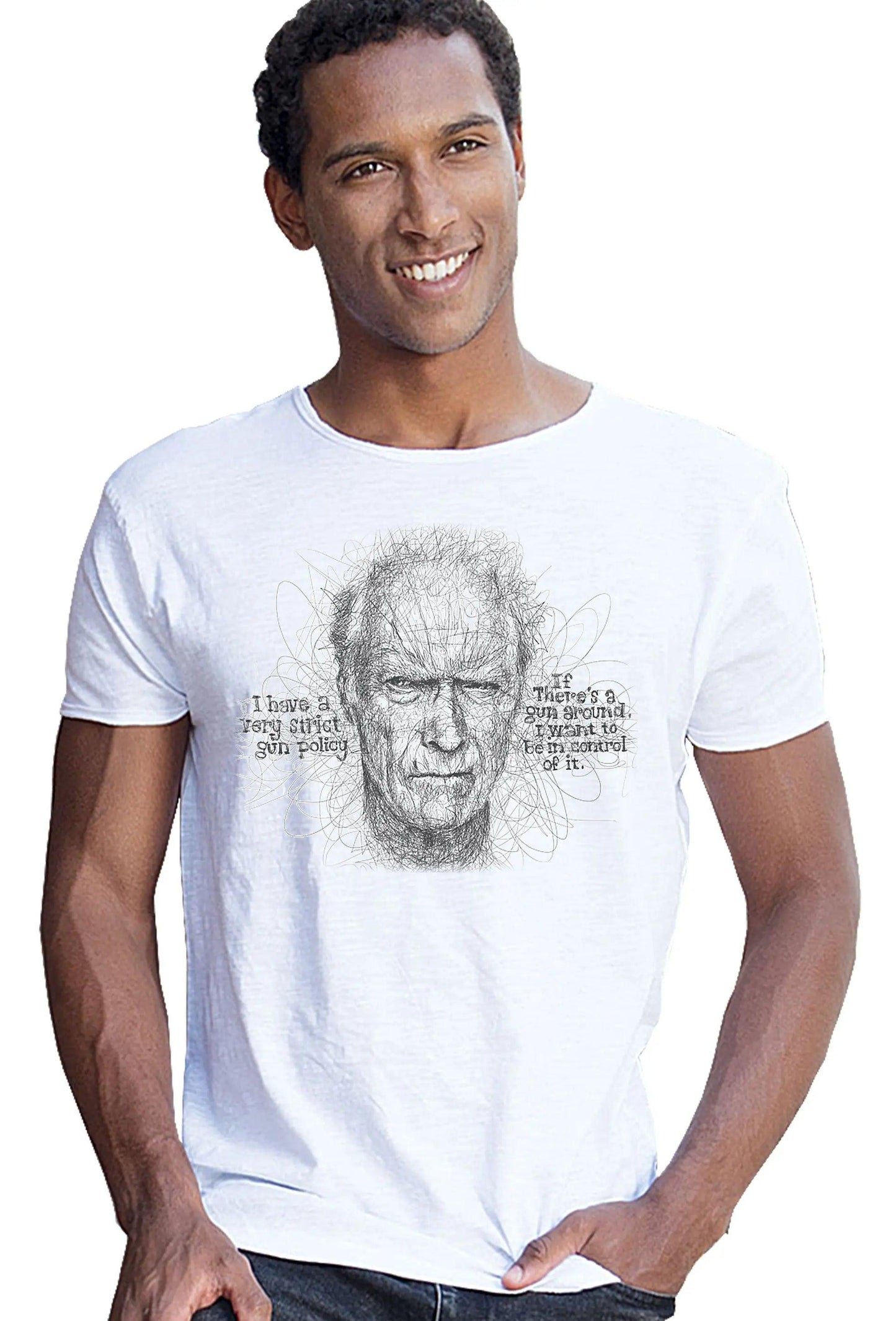 Clint Eastwood Art. Color 18-26 Uomo Fashion 100% Cotone Fiammato STREET STYLE