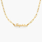 Full Silver Vintage Name Necklace - silver name necklace-0